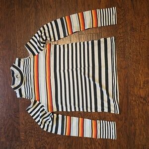 Free People striped top with cold shoulders  Small